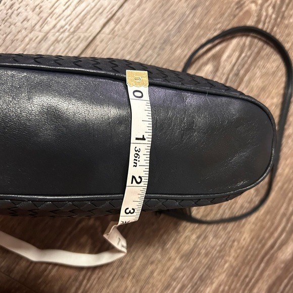 Ganson vintage weaved black leather shoulder bag - Picture 6 of 11